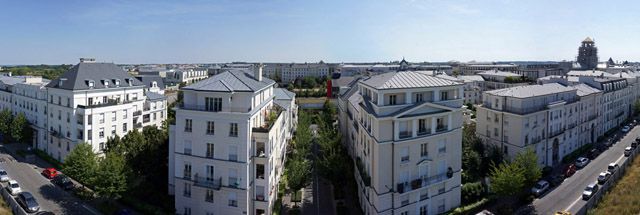 Vue aérienne panoramique